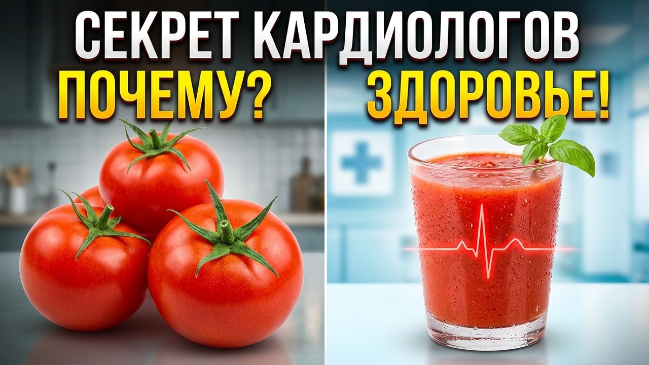 Почему кардиологи рекомендуют томатный сок каждый день?