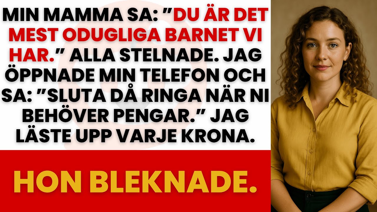 MIN MAMMA SA: DU ÄR VÅRT ODUGLIGASTE BARN — TILLS JAG VISADE VEM SOM FINANSIERADE HENNES LIVSSTIL