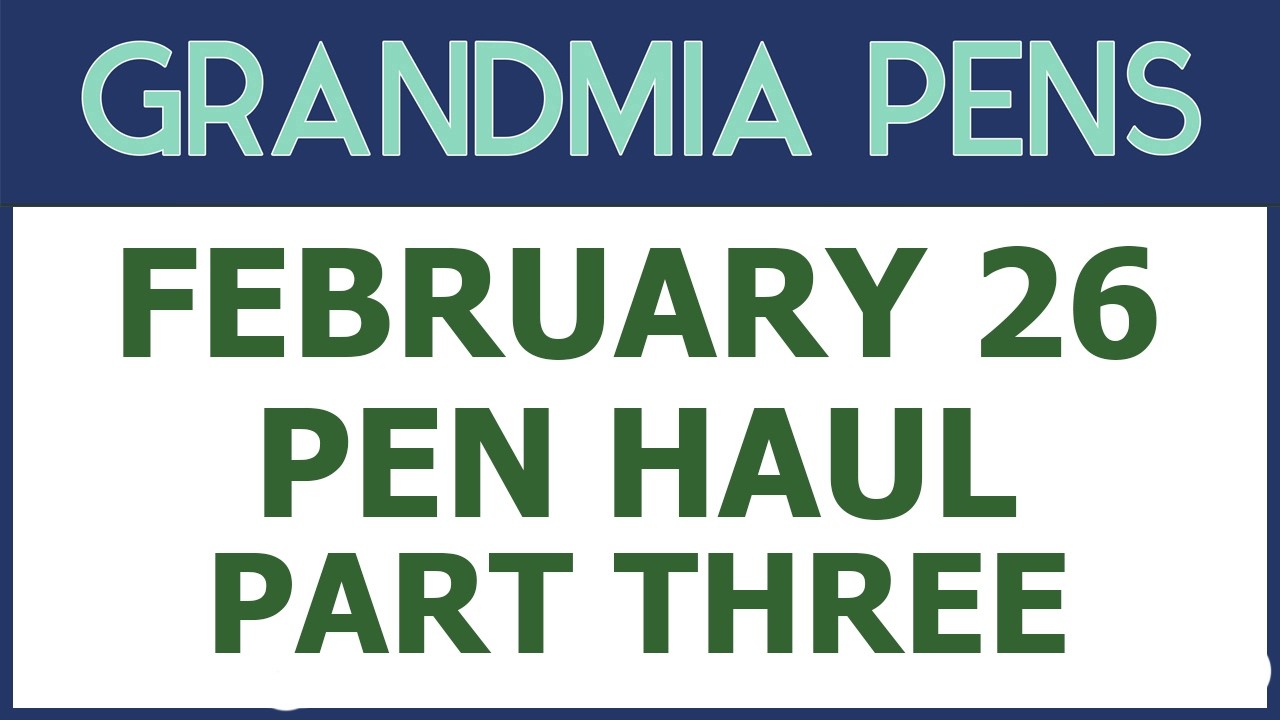 26 февраля. Обзор покупок в ручке - Часть третья -