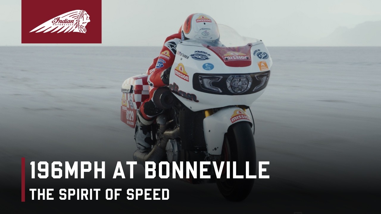 A 196 MPH Race Bagger at Bonneville