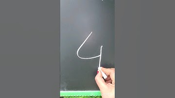 How to draw goat face drawing from number 4 #numberdrawing #drawing #art #shorts #youtubeshorts