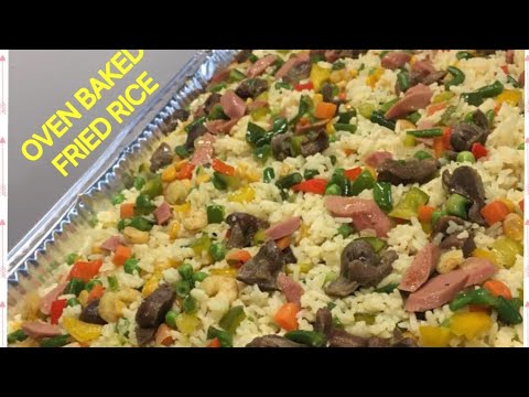 FRIED RICE BAKED IN OVEN / FAST & EASY / VEGETABLE FRIED RICE