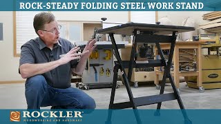 New Portable Work Table | Rockler Rock-Steady Folding Steel Stand