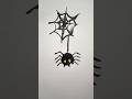 Helloween Spider 🕸️🕷️ Acrylic Painting for kids!Art for kids#shorts #art