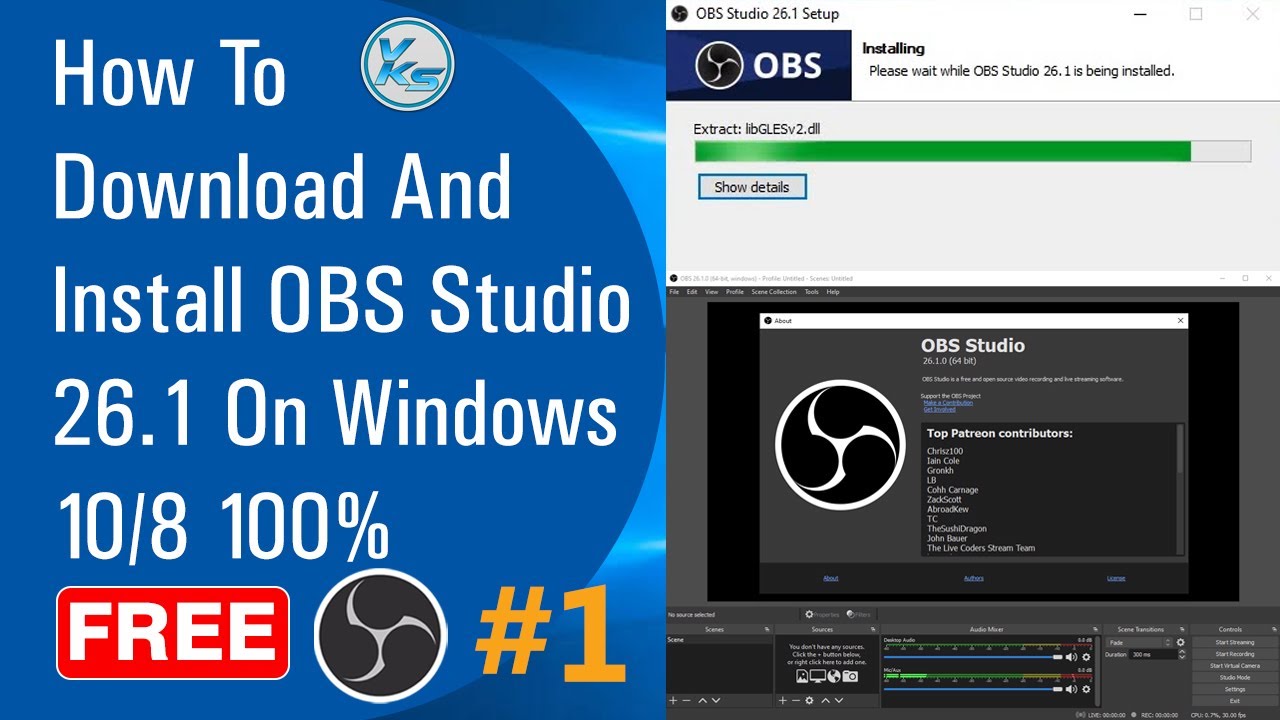 How To Download And Install Obs Studio 26 1 0 On Windows December Youtube