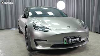 Best Fitment for 2022 Tesla Model 3 BONOSS Wheel Spacers Front 18mm Rear 25mm Before and After