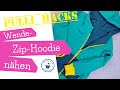 Wende-Zip Hoodie | Wendejacke | gefütterte Jacke nähen | Pulli Hacks | Nähanleitung | mommymade