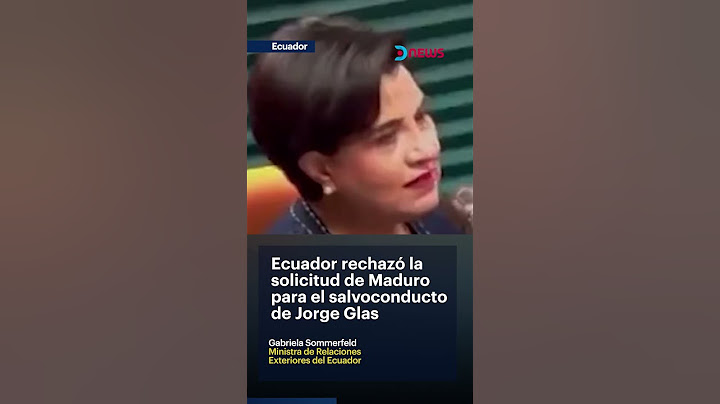 🇪🇨 Ecuador rechazó la solicitud de Maduro para el salvoconducto de Jorge Glas