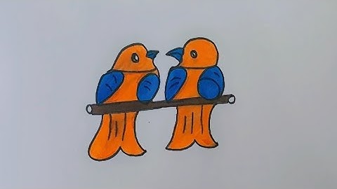 How to Draw A Bird Easy with numbers || Easy birds drawing 