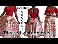 Bustier Pleated Vintage Crochet Dress Gown Tutorial Bustier Pleated Vintage Crochet Dress Gown Tutorial