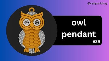 How to Design Owl Pendant in 3d || Gemvision Matrix 9 Tutorial #29