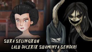 Asal Usul Hantu leher Panjang Rokurokubi #HORORMISTERI | Kartun Hantu Jepang, Animasi Horror