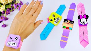 3 Идеи! Как сделать оригами часы из бумаги своими руками Origami paper Watch