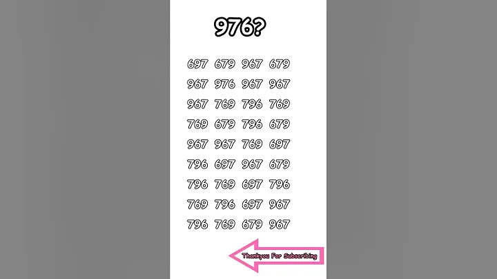 "Challenging Number Puzzle: Find 976 Amongst the Numbers!"