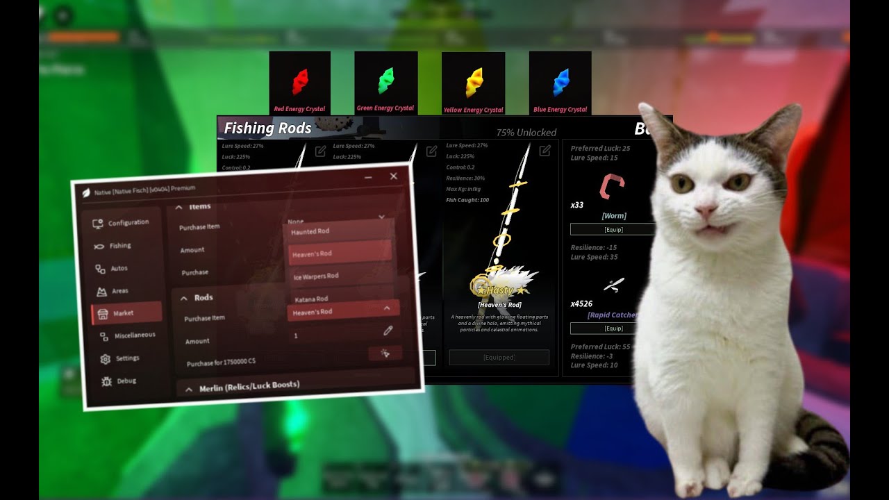 [FREE] 🐟 Fisch Script | Fast Get Heaven's Rod (Native Hub) - Showcase ...