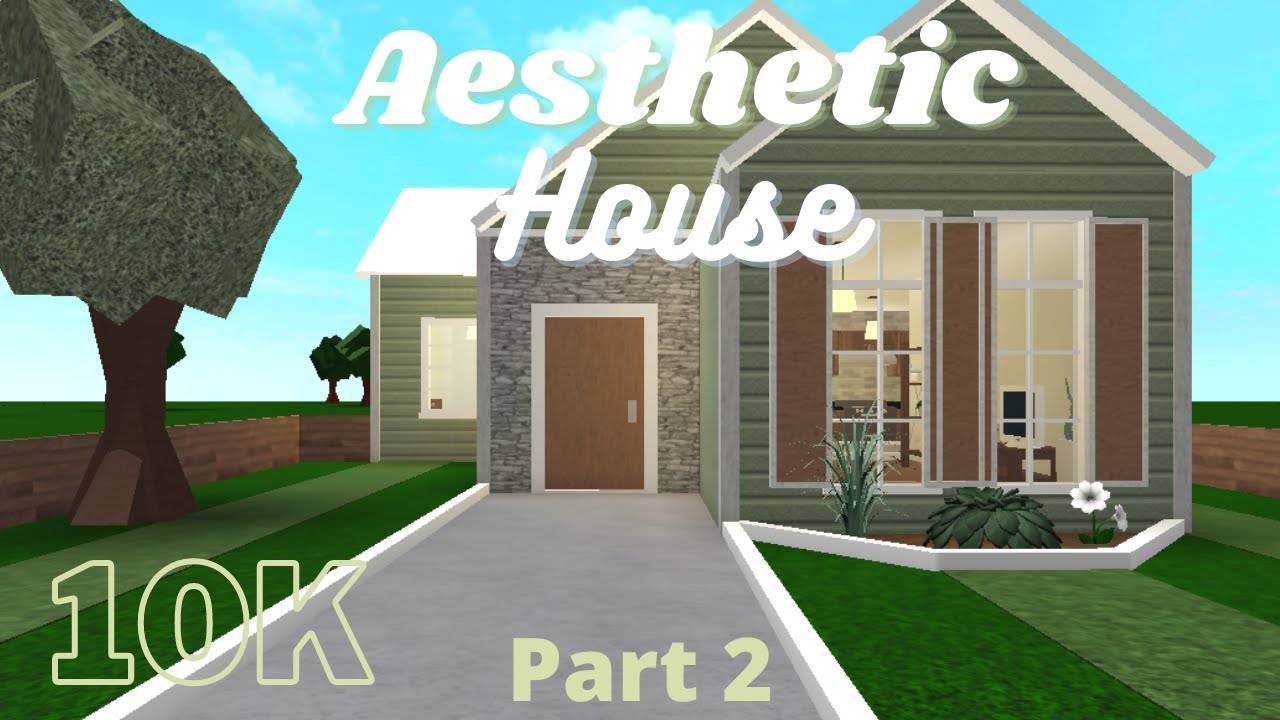 Bloxburg 10k Aesthetic House Build part 2 - YouTube