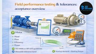 Pump Field Performance Testing Explained | Tolerances & Acceptance Overview 📊⚙️ | 3D DECODE