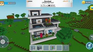 Mini Block Craft- How do craft modern house |  Build luxury home in mini block craft #minecraft #yt