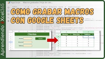 Crea un Formulario de Ingreso de Datos en #googlesheets #macros