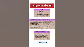 mpsc PSI qualification  requirements // mpsc rajyaseva 2024//mpsc combinempsc combine prelims 2024