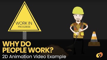 Why do people work? - Best 2D Explainer Video Example #explainervideo #animation #characteranimation