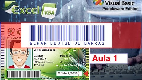 Curso VB - Gerar Código de Barras - Aula 1