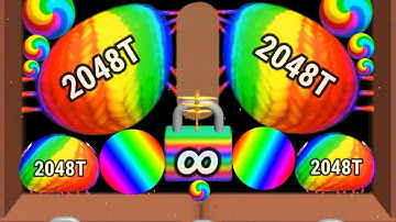 Blob Merge 3d (🌈 jelly 2048) 🆚 hide ball: save the doge & bees Gameplay New Update part 14