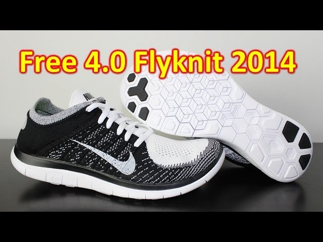 Nike Free 4.0 Flyknit 2014 Black/White Unboxing + On YouTube