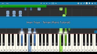 Iman Troye - Teman (Piano Tutorial)