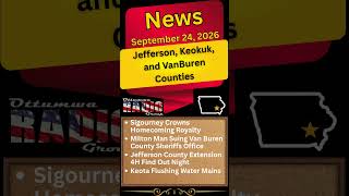 Southeast Iowa News: Sigourney Homecoming Royalty, Van Buren County Lawsuit & 4-H Updates