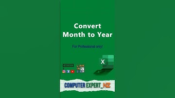 Excel Tips | Convert month into year in Excel #ytshorts #excel #shortsfeed