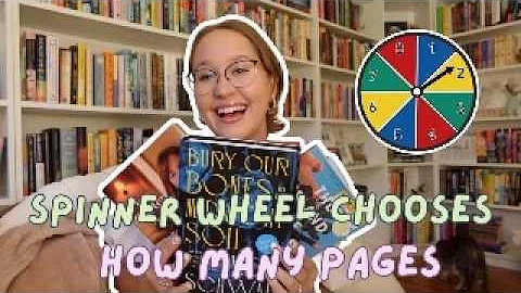 Spinner wheel chooses how many pages I read for a week!