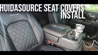 2021 Silverado Huidasource Seat Covers Install [Faux Leather Seat Covers]