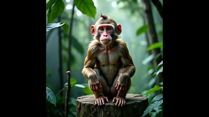 Monkey vloger made with Ai video Generator #kisan#aivideogenerator#ai #viral#shortsfeed