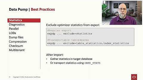 Best Practices for Oracle Data Pump - part 1