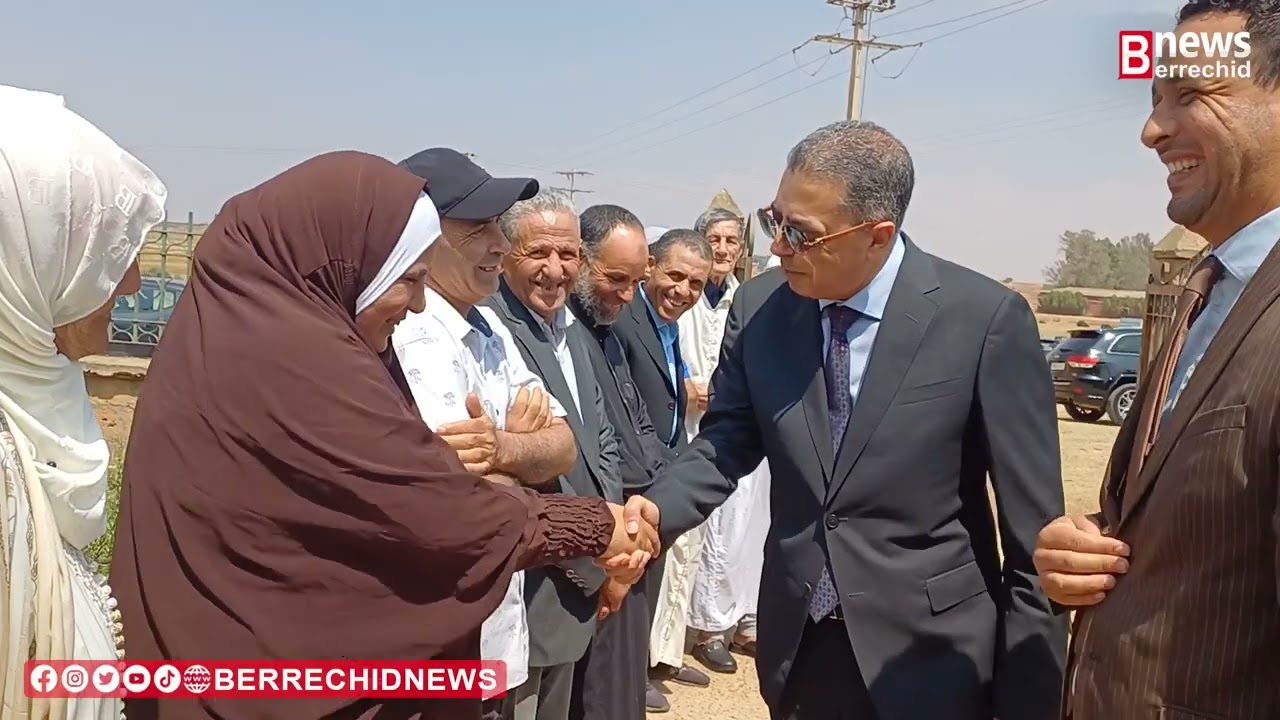 فيديو.. لحظة وصول عامل اقليم برشيد لجماعة سيدي بن حمدون