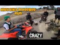 Mini Bike TAKEOVER Long Beach! Mini Bike River Bed RUN!