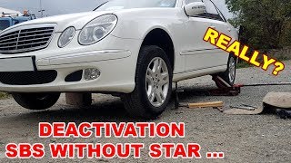 Mercedes W211 Deactivation SBC Without Star Diagnosis at Home