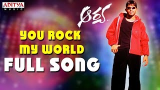 You Rock My World Full Song |Arya |Allu Arjun, DSP | Allu Arjun DSP  Hits | Aditya Music