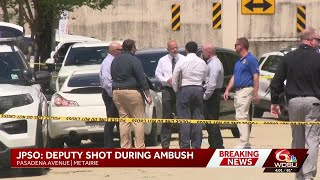 Jefferson Parish sheriff says deputy shot suspect during ambush in Metairie