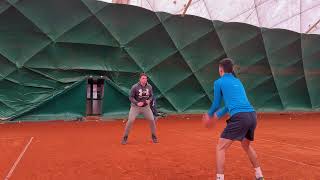 Two Hands Underhand Football Throw