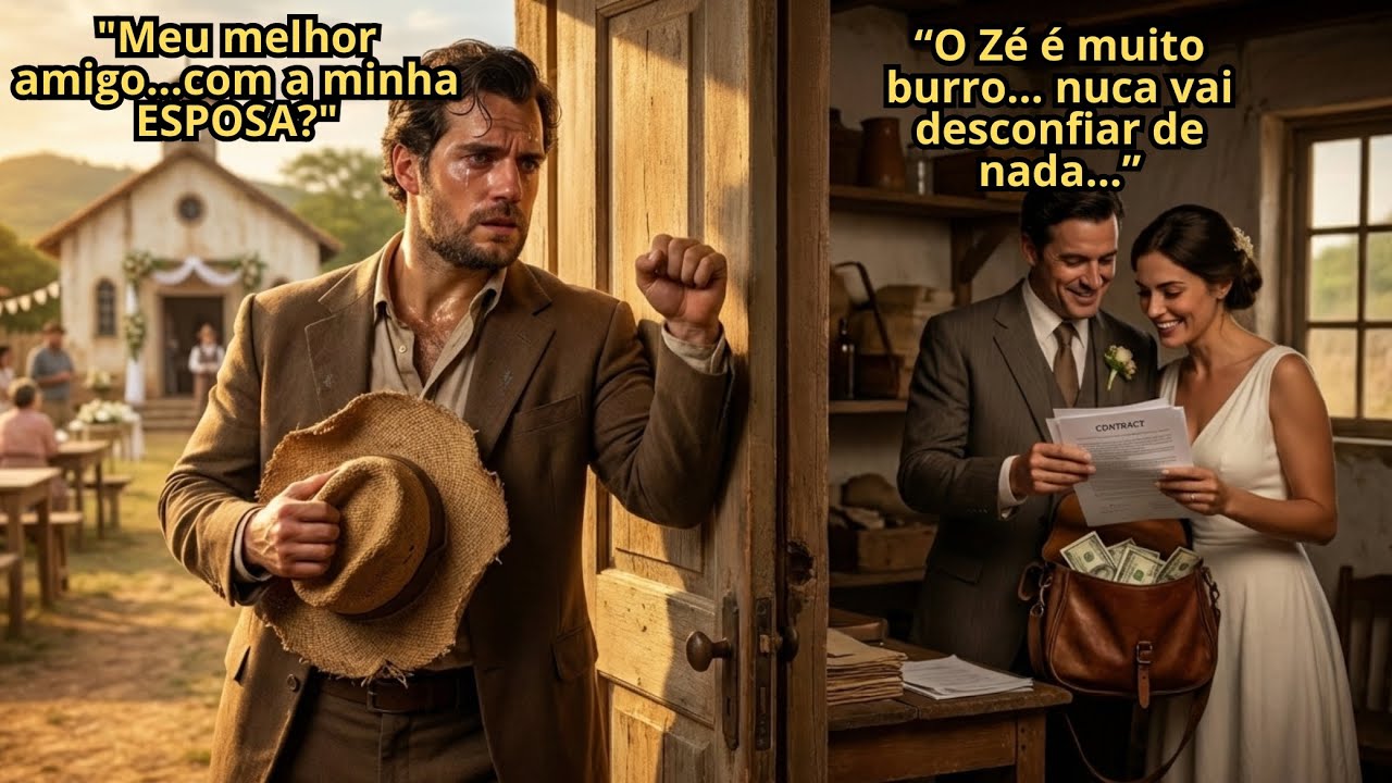 No dia do casamento,homem da roça descobre que a noiva que ele amava está casada com seu melhor amig