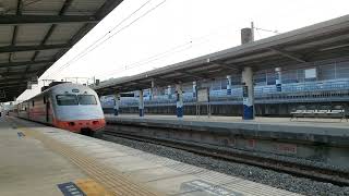 123次自強號中洲站通過(12車附掛PPM兩鐵車廂)