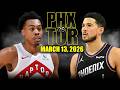 Toronto Raptors vs Phoenix Suns Full Game Highlights – March 13, 2026 | NBA Season