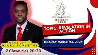 Youth Week of Prayer 2026 Tuesday - Cayman Islands - Mical Forsythe