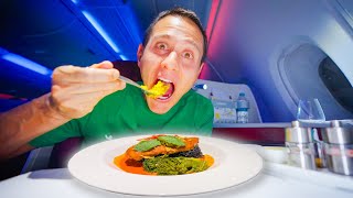 Qatar Airways Business Class  FOOD REVIEW!!  Bangkok to Doha to Milan