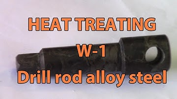 Lathe chuck key, made with W-1 steel - The heat treatment process