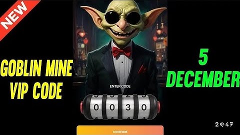 5 December Goblin Mine GameCode | Goblin Mine Game VIP Code ||Goblin Mine Game Daily Code