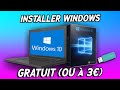 Windows 10 gratuit tuto installer windows 10 gratuit 2021 drivers mises  jour ou pas cher