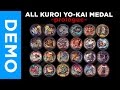 All DARK Yo-Kai Medal ~prologue~ + QR Codes